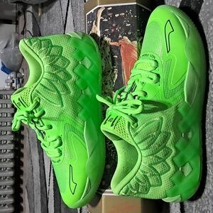 PUMA Mens Mb1 Lo X Basketball Sneakers Shoes - Green - Size 10.5 M